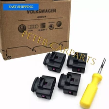 4B0973724 Original VW 4x Ignition Coil Plug Connector Repair Kit For Audi Seat