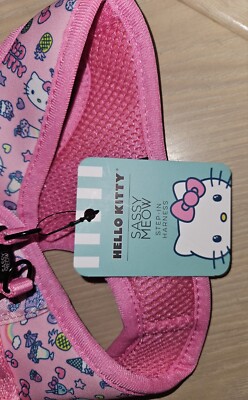 新品 SASSY MEOW サシーミャウ ハローキティ ハーネスXS リーシュ