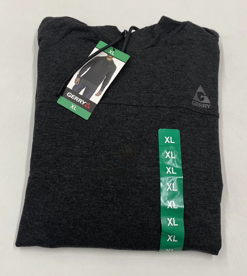Gerry Men s Performance Pullover Hoodie Slate Htr Size XL eBay