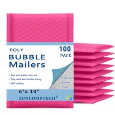  0 6x10 6x9 Poly Bubble Padded Envelopes Mailers Shipping Bag Hot Pink 100 PCS