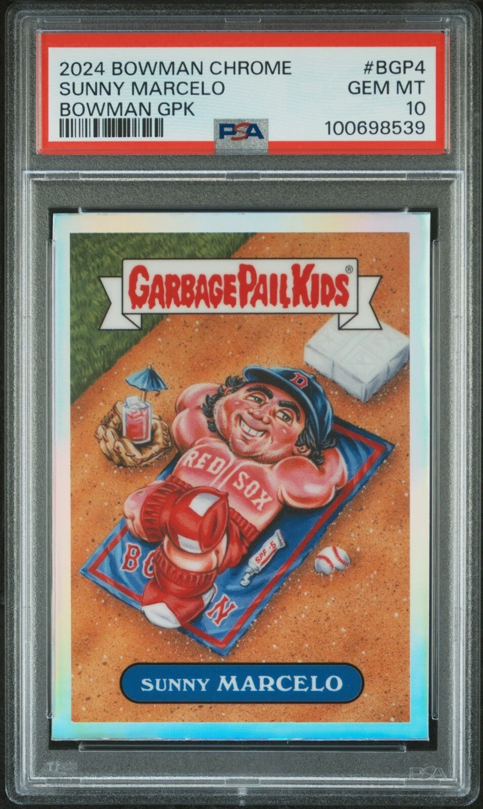 Deal for 2024 Bowman Chrome Sunny Marcelo Mayer GPK PSA 10 Red Sox BGP-4