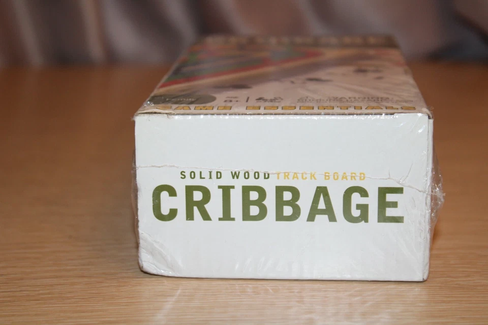 New Cardinal Classic Games Solid Wood 3 Track Cribbage Board Game #46312 - Image 4 of 4