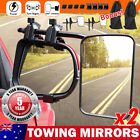 <!--F#f_0-->2x Clip-on Towing Mirrors Heavy Duty Universal Fit Towing Caravan 4X4 Trailer<!--F/-->