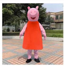 NEW Christmas pig Mascot Party Cosplay Pig Parade Costume Outfit Game