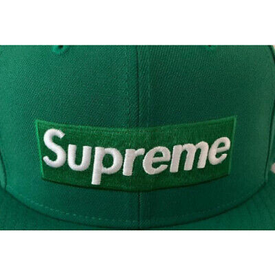 Supreme Cap Jerseys Box Logo New Era, Size:7 3/4 Green Supreme Cap Jerseys Box Logo New Era, Size:7 3/4 Green