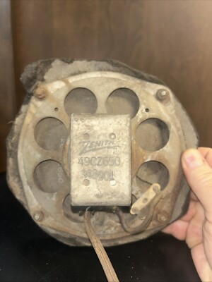 1940 s 1950 s Unknown Car Radio Speaker w Grill Face Vent Cover USA Auto Zenith