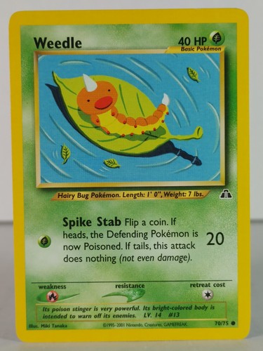 Weedle - Neo Discovery - 70/75 - singles - Pokemon TCG - C - Picture 13 of 16