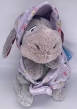 Disney Babies Eeyore Winnie the Pooh Baby 10" Plush Blanket Hooded Pouch 2023