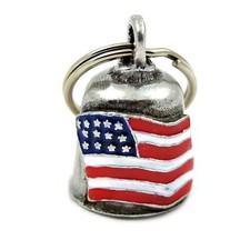 GREMLIN BELLS Gl&uuml;cksglocke USA FLAG f&uuml;r Harley Davidson und Motorradfahrer