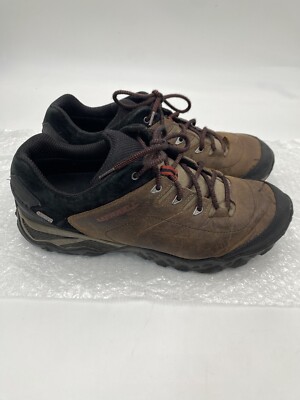 MERRELL Birch Men s Size 12 Brown Leather Waterproof Hiking Boots J32093