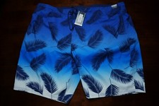 NWT 4XB Big Man Blue Men's Swim Trunks - Roundtree  Yorke Mesh Lined 4 Pockets