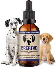 MycoDog Breathe - Mushroom Extract  Adaptogen Tincture for Canines - Ashwagandh