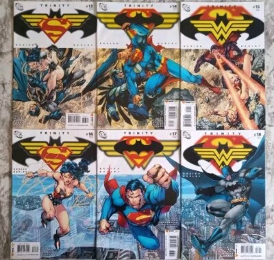 Trinity #13-18 Set  Connecting Covers VF+ Batman Superman Wonder Woman DC Comics