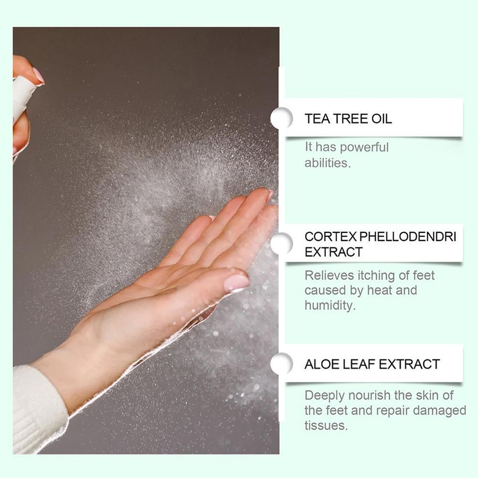 Natural Foot Deodorant Spray Bactericidal Deodorant Spray For Foot Care