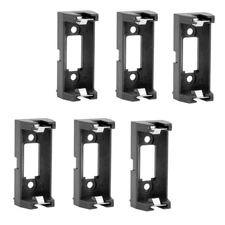 CR123A CR123 Lithium  Holder Box Clip Case w PCB Mounting Lead 6Pcs