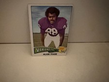 ALAN PAGE 1975CARD Topps #520 Notre Dame MINNESOTA VIKINGS HOF MC EX+