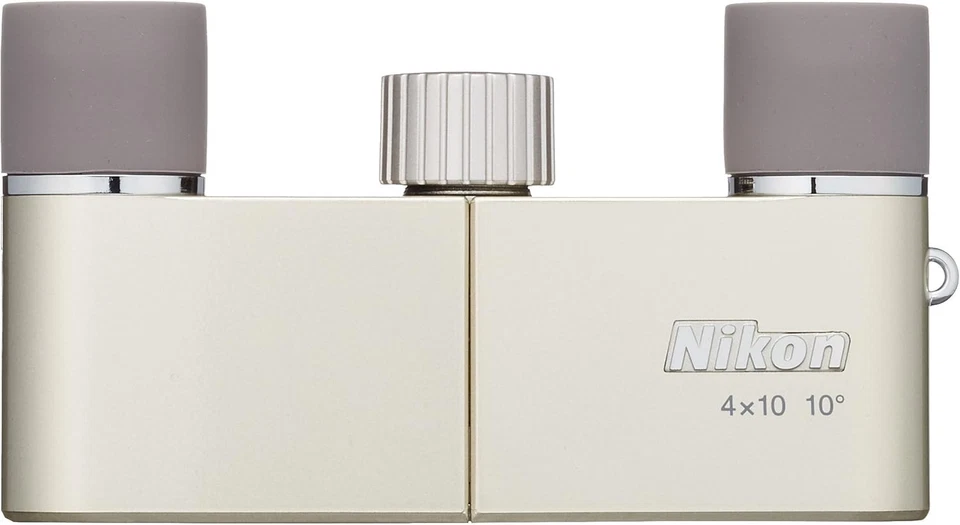 NIKON Binoculars Yu 4X10D GL Roof Prism Champagne Gold Color 4X10DGL from Japan - Image 4 of 4