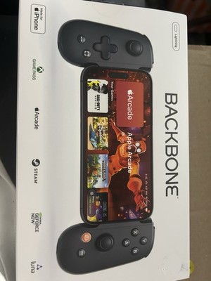 Backbone One Mobile Controller for iPhone, Black, Ergonomic, Record Clips