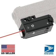 Pistol Flashlight Laser Light Combo Aluminum Alloy 450 Lumens Red Laser Beam