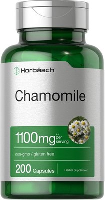 Horbäach Chamomile Flower Extract | 200 Pills | 200 Count (Pack of 1)