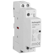 HCH8s25 AC Contactor 25A 2P 110V 120V 2 Pole Universal DIN Rail Mount
