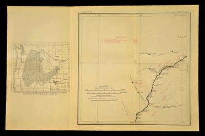 1915 Antike Northern Pacific Railroad Karte Connell Washington Schragg WA CM&StP