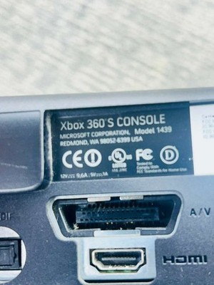 Microsoft Xbox 360 S Console Model 1439 Black Slim - 537522 | eBay