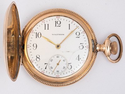 Waltham Antique Pocket Watch 16S 7J w/Nice B&B 20 Year Gold Filled Hunting Case