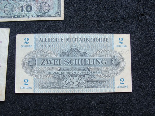 5 Militärscheine/Papiergeld, Österreich, USA. - Bild 4 von 6
