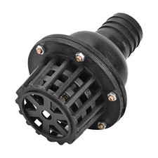 Water Pump Foot Valve Black PVC Low Pressure Flat Check Valve For Fluid