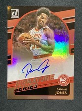 2020-21 Donruss Damian Jones Signature Series Auto #SG-DJN Hawks