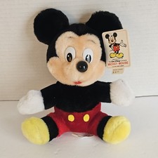 Vintage Mickey Mouse Plush Disneyland Walt Disney World Parks 8  Stuffed / NWT