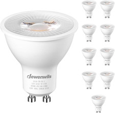 10-Pack GU10 LED Bulb Dimmable, 3000K Warm White GU10 Bulb Replacement for Track