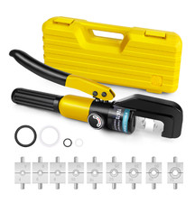 9 Dies Hydraulic Crimper Crimping Tool Wire Battery Cable Lug Terminal UK