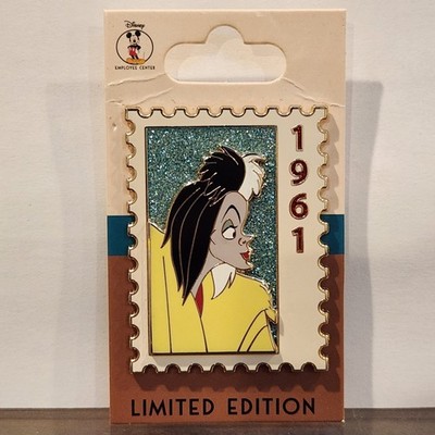 Disney DEC Pin - Stamp 1961 Cruella de Vil - LE 250 Villain 101 Dalmatians