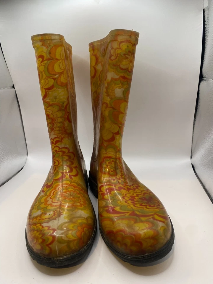Sloggers Mujer Botas de Lluvia Talla 6 Amarillo Floral Foto 3 de 4