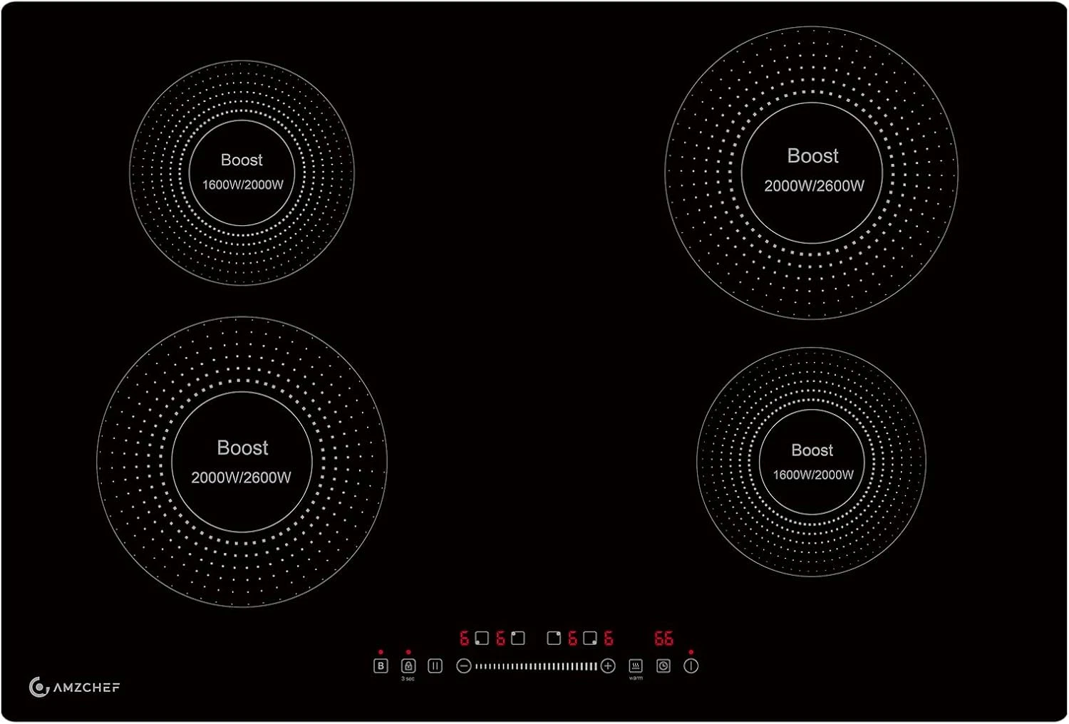 30" Electric Induction Cooktop with 4 Boost Burners & Safety Features
Opens in a new window or tab
