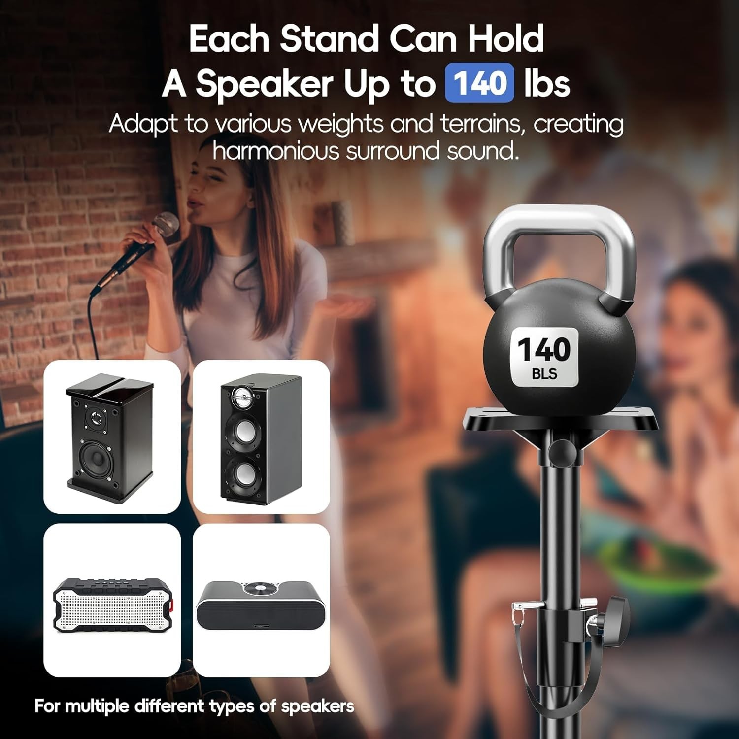 Adjustable Height Tripod Stands for Concerts & Parties