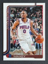 2025-26 Topps Basketball Base 21 Tyrese Maxey - Philadelphia 76ers