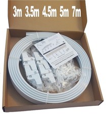 PVC Bendable Coiled Curtain Track Straight Curved & Bay Windows - Various Sizes