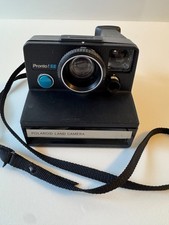Polaroid Pronto SE Land Camera Blue Button Vintage Untested