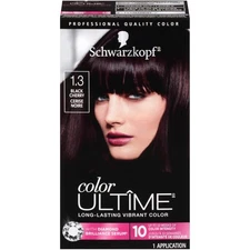 Schwarzkopf Color Ultime Hair Color 1.3 Black Cherry Permanent Dye 10 Weeks S...