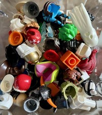35 Random LEGO Minifigure HAIR HAT HEAD pieces LOT Star Wars Marvel Knights READ