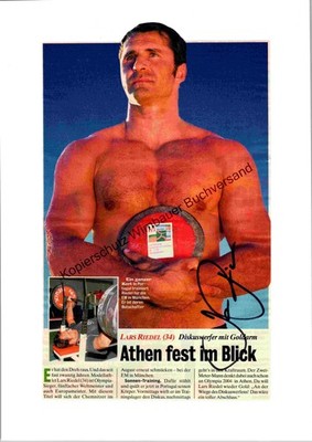 Original Autogramm Lars Riedel Olympia Diskus /// Autogramm Autograph sig 312212