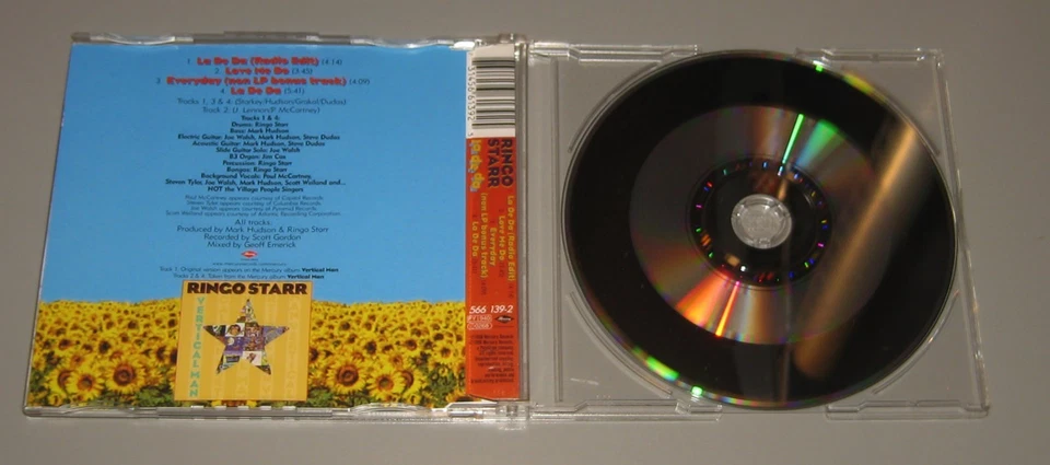 Ringo Starr - La De Da 4-Track Maxi-Single (CD, 1998, Mercury Records (Europe)) - Imagem 3 de 4