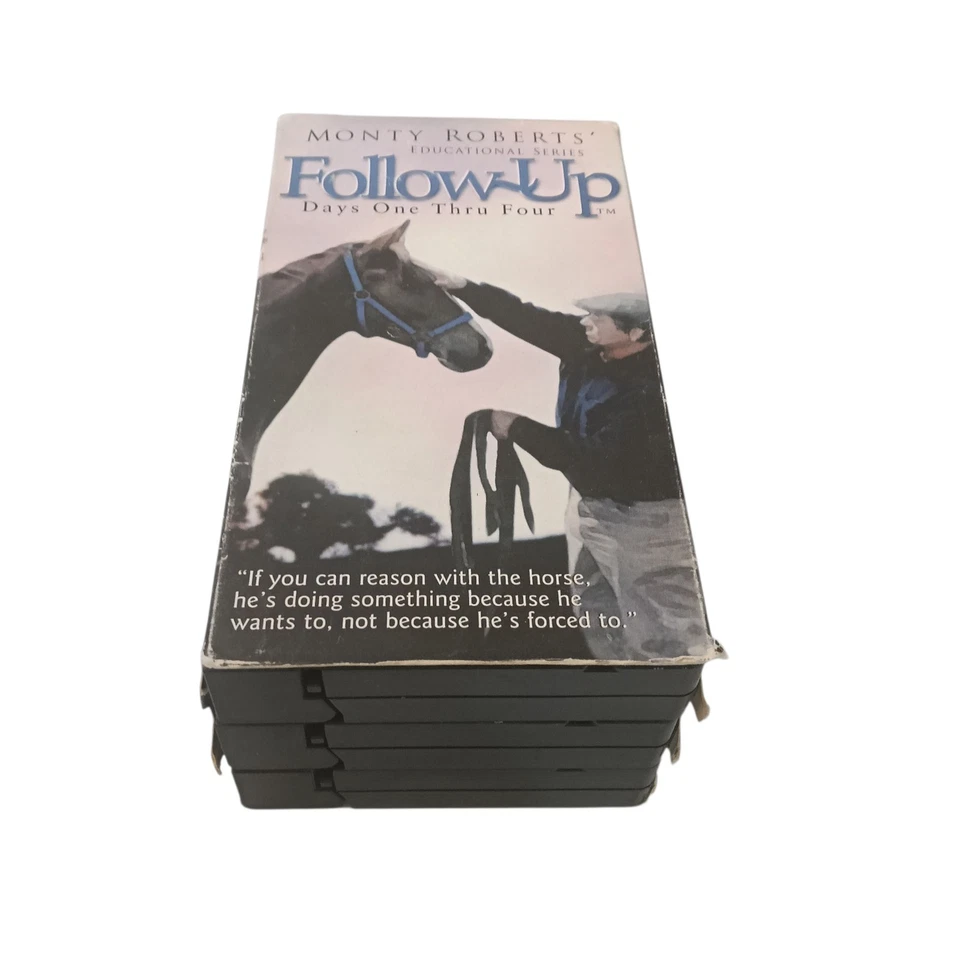 Monty Roberts Follow-Up VHS Tape Set 3 Videos Horse Educational - Image 4 of 4
