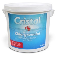 Cristal Chlorgranulat 5,0 kg schnell löslich Desinfektion Chlor Granulat Pool 