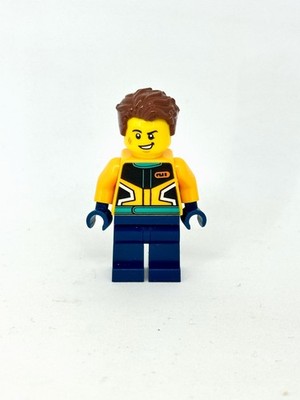 LEGO Minifigur Stadt Custom Auto Garage Fahrer männlich Rennjacke cty1536