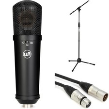 Warm Audio WA-87jr Studio Vocal Microphone with Stand and Cable - Black