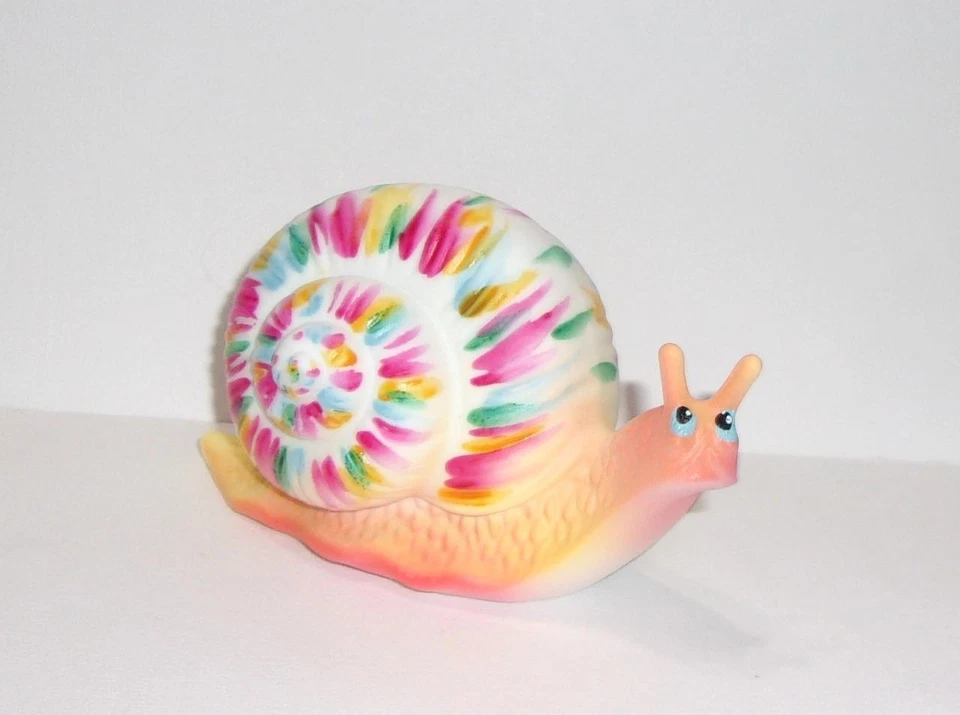 Fenton Glass Tie Dye Dyed Snail Figurine Ltd Ed #14/76 JK Spindler - Image 2 of 4